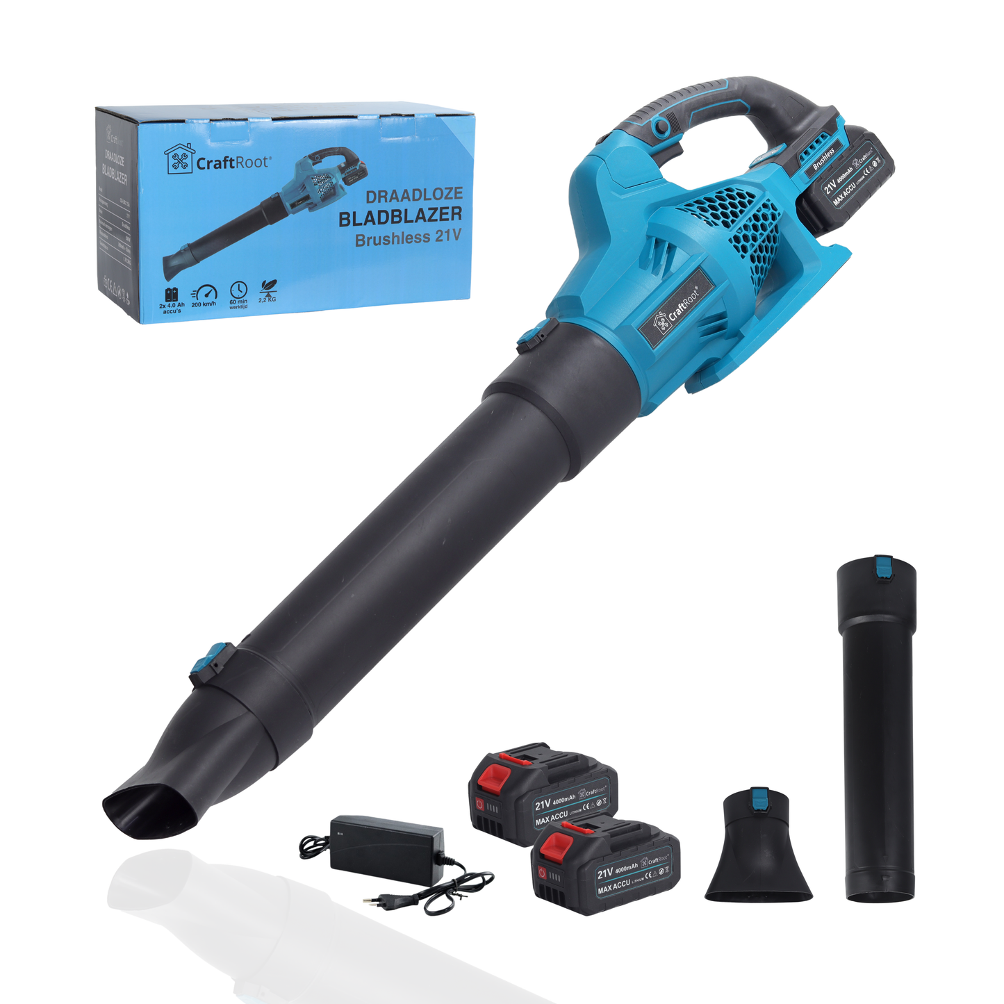 Accu Bladblazer PRO – Brushless & 2 Accu's